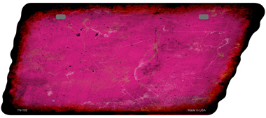 TN-102 5.5 x 12 in. Solid Novelty Rusty Effect Metal Tennessee License Plate Tag, Pink