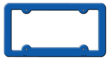 LPF-005 6 x 12 in. Solid Novelty Metal License Plate Frame, Blue