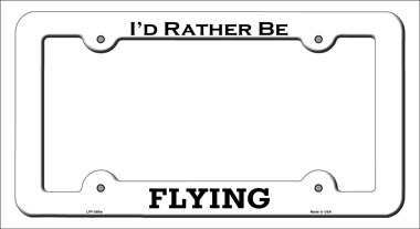 LPF-085 6 x 12 in. Flying Novelty Metal License Plate Frame