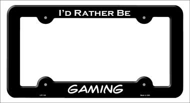 LPF-130 6 x 12 in. Gaming Novelty Metal License Plate Frame