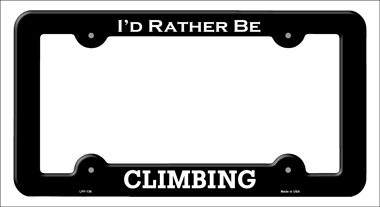 LPF-136 6 x 12 in. Climbing Novelty Metal License Plate Frame
