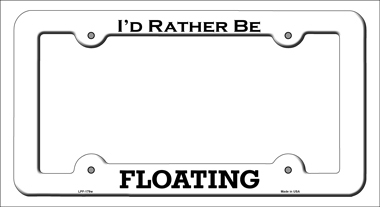 LPF-179 6 x 12 in. Floating Novelty Metal License Plate Frame