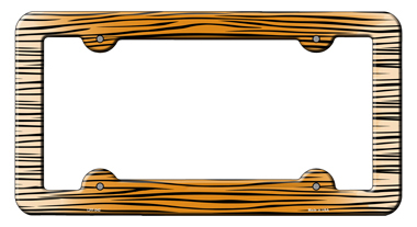 LPF-042 6 x 12 in. Tiger Stripes Novelty Metal License Plate Frame
