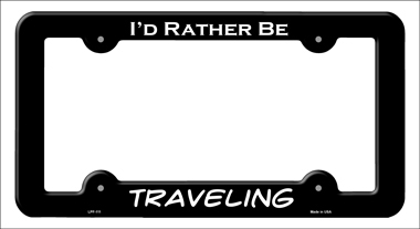 LPF-111 6 x 12 in. Traveling Novelty Metal License Plate Frame
