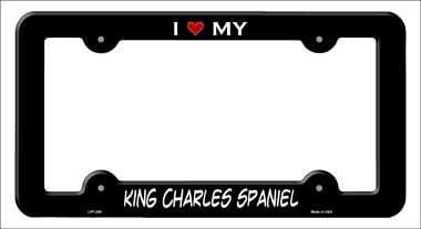 LPF-209 6 x 12 in. King Charles Novelty Metal License Plate Frame