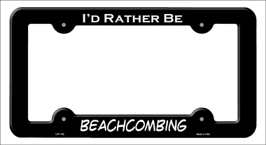 LPF-192 6 x 12 in. BeachCombing Novelty Metal License Plate Frame