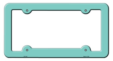 LPF-016 6 x 12 in. Mint Solid Novelty Metal License Plate Frame