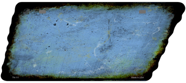 TN-111 5.5 x 12 in. Solid Novelty Rusty Effect Metal Tennessee License Plate Tag, Light Blue