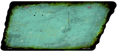 TN-116 5.5 x 12 in. Teal Solid Novelty Rusty Effect Metal Tennessee License Plate Tag