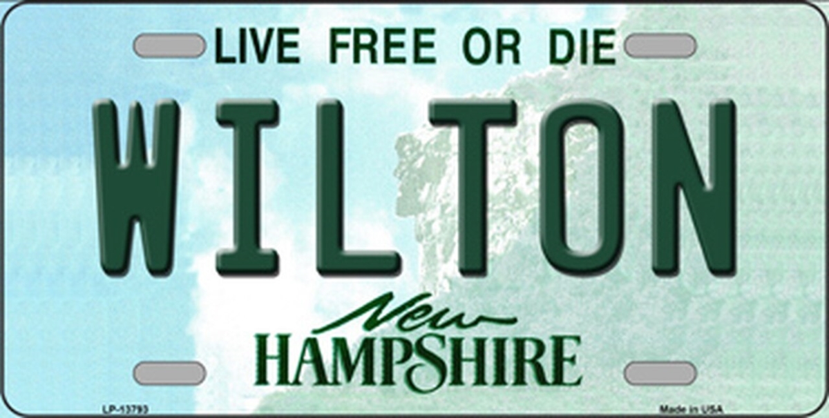 Picture of Smart Blonde LP-13793 6 x 12 in. Wilton New Hampshire Novelty Metal License Plate Tag