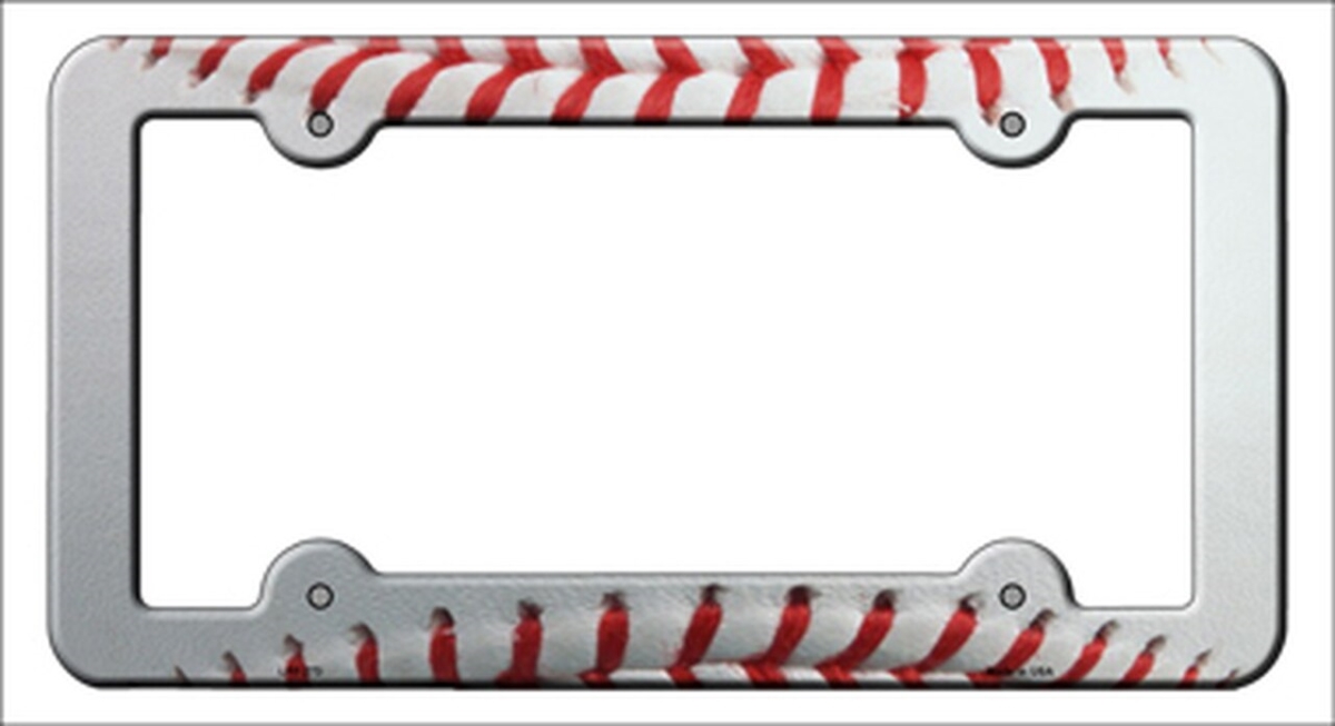 LPF-273 6 x 12 in. Baseball Threads Novelty Metal License Plate Frame