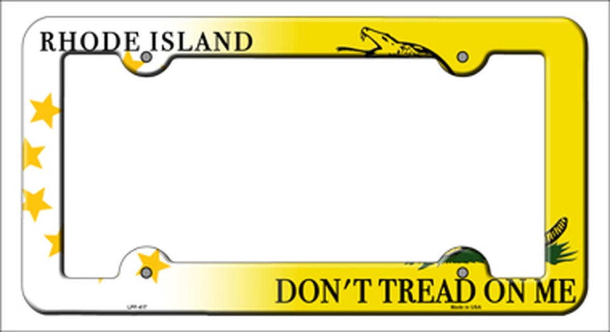 LPF-417 6 x 12 in. Rhode Island Dont Tread Novelty Metal License Plate Frame