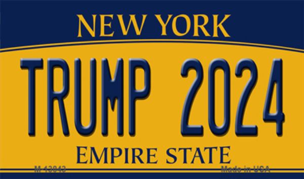 M-13843 3.5 x 2 in. Trump 2024 New York Novelty Metal Magnet