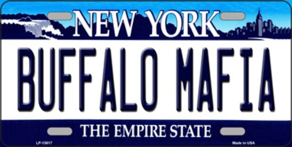 Picture of Smart Blonde LP-13817 6 x 12 in. Buffalo Mafia New York Novelty Metal License Plate Tag