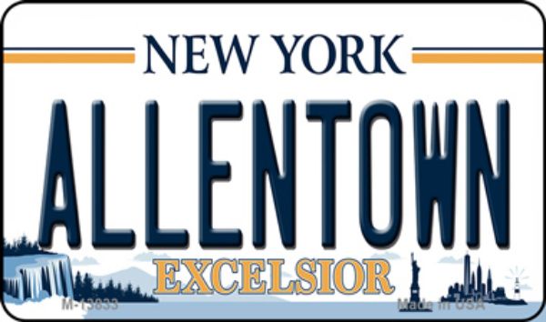 M-13833 3.5 x 2 in. Allentown Excelsior New York Novelty Metal Magnet