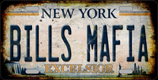 Picture of Smart Blonde LP-13820 6 x 12 in. Bills Mafia New York Rusty Novelty Metal License Plate Tag