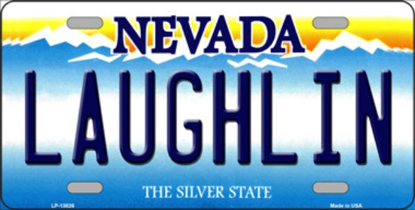 Picture of Smart Blonde LP-13826 6 x 12 in. Laughlin Nevada Novelty Metal License Plate Tag