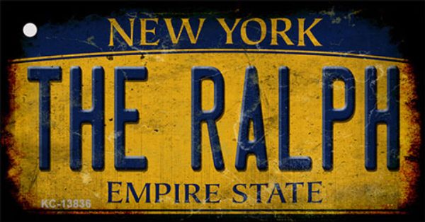 KC-13836 1.5 x 3 in. The Ralph New York Rusty Novelty Metal Key Chain