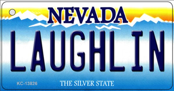 KC-13826 1.5 x 3 in. Laughlin Nevada Novelty Metal Key Chain