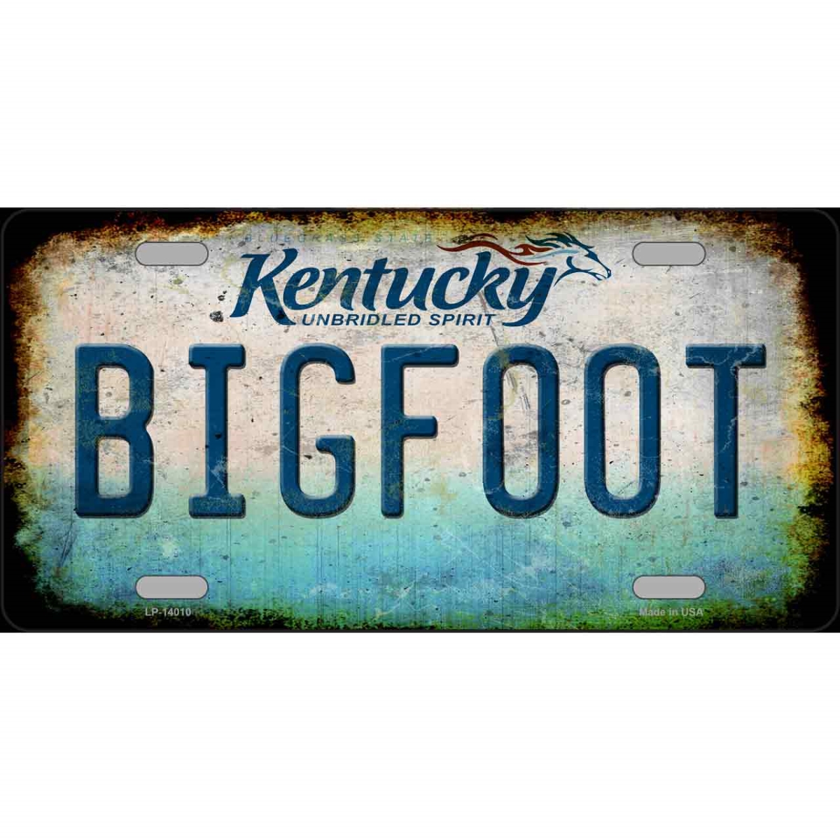 Picture of Smart Blonde LP-14010 6 x 12 in. Bigfoot Kentucky Novelty Metal License Plate Tag