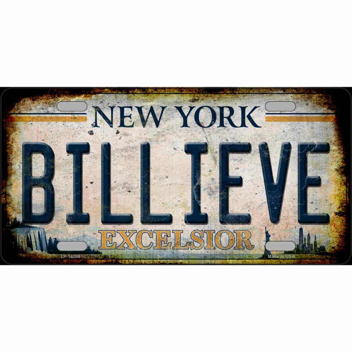 Picture of Smart Blonde LP-14084 6 x 12 in. Billieve Excelcior New York Novelty License Plate