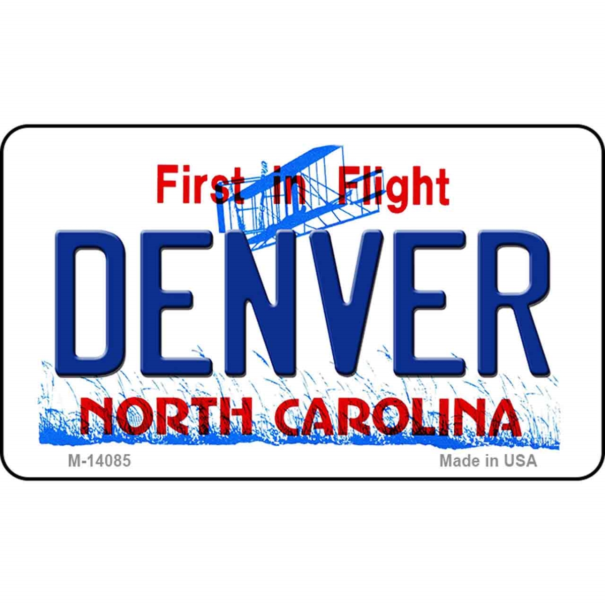 M-14085 3.5 x 2 in. Denver North Carolina Novelty Magnet
