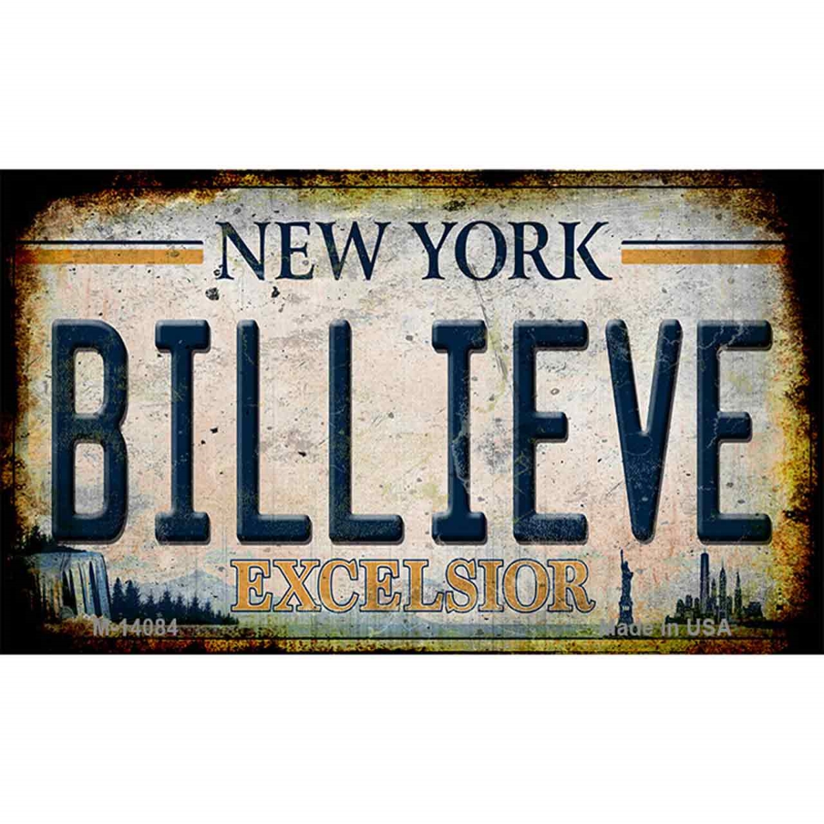 M-14084 3.5 x 2 in. Billieve Excelcior New York Novelty Magnet