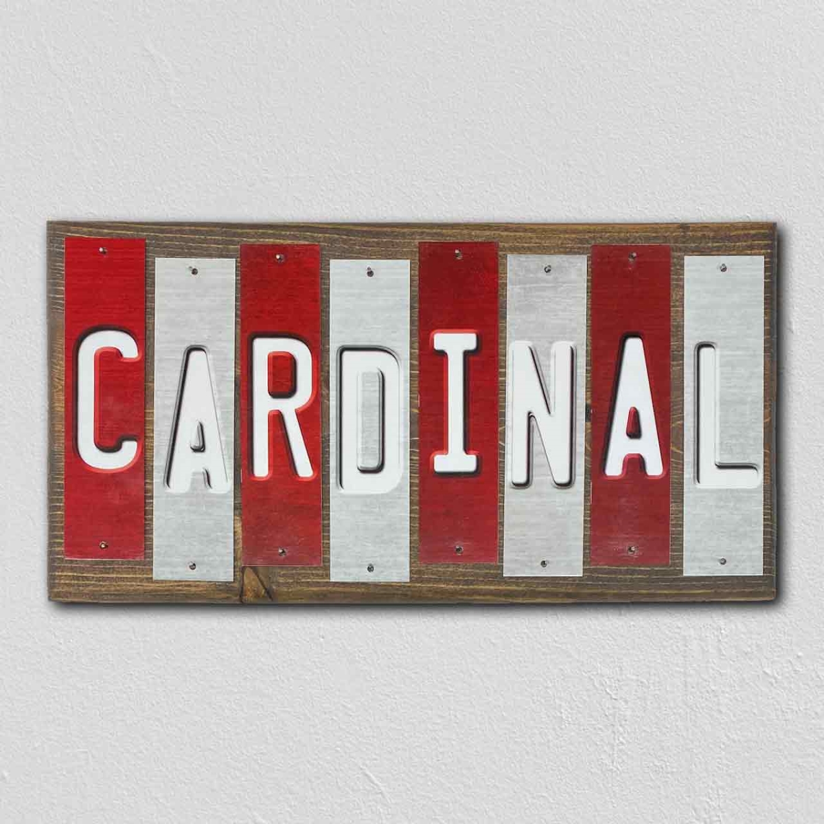 WS-962 6 x 1.5 in. Cardinal CA Team Colors College Fun Strips Novelty Wood Sign -  Smart Blonde