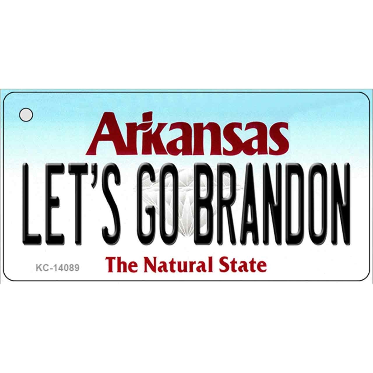 KC-14089 1.5 x 3 in. Lets Go Brandon AR Novelty Metal Key Chain