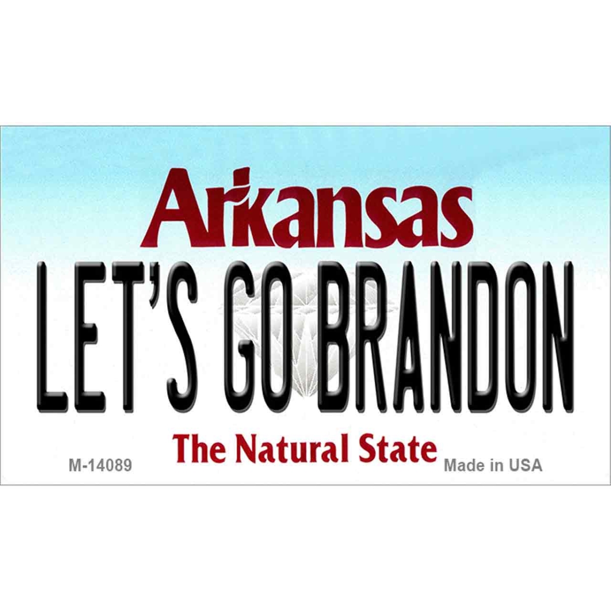 M-14089 3.5 x 2 in. Lets Go Brandon AR Novelty Metal Magnet