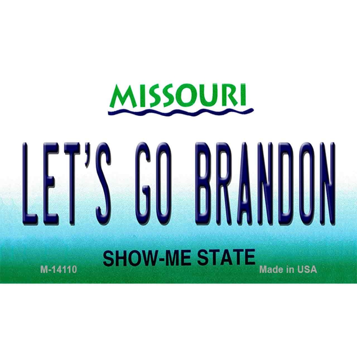 M-14110 3.5 x 2 in. Lets Go Brandon MO Novelty Metal Magnet