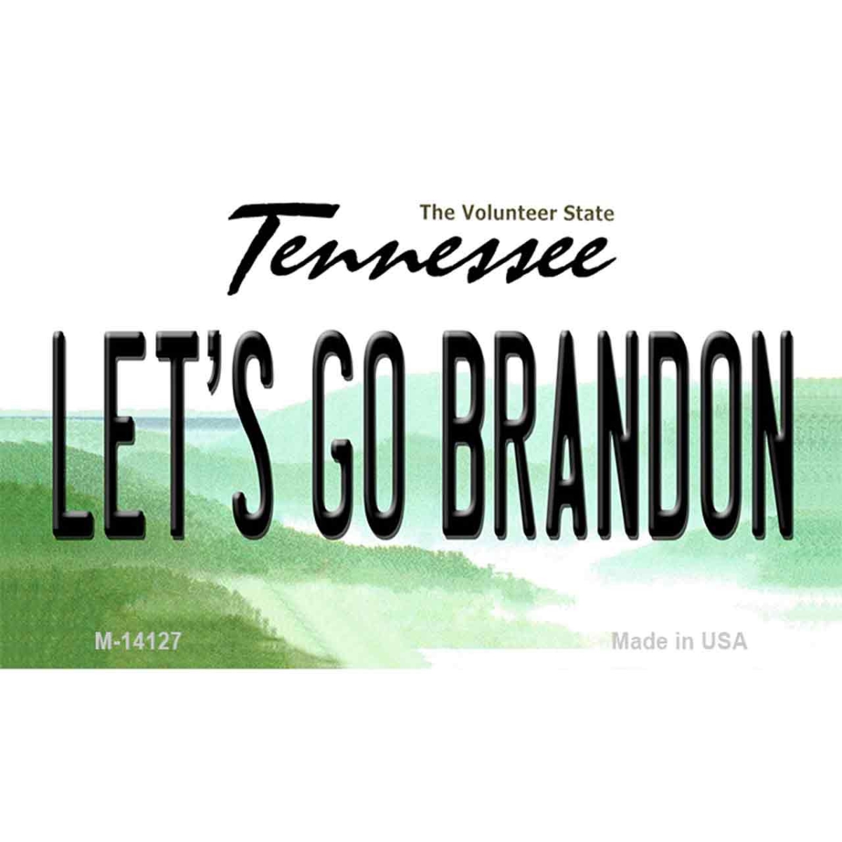 M-14127 3.5 x 2 in. Lets Go Brandon TN Novelty Metal Magnet