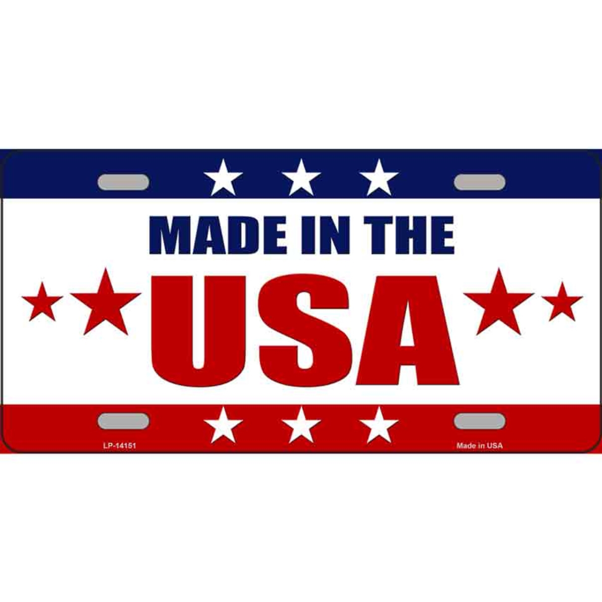 LP-14151 6 x 12 in. Made in the USA Novelty Metal License Plate