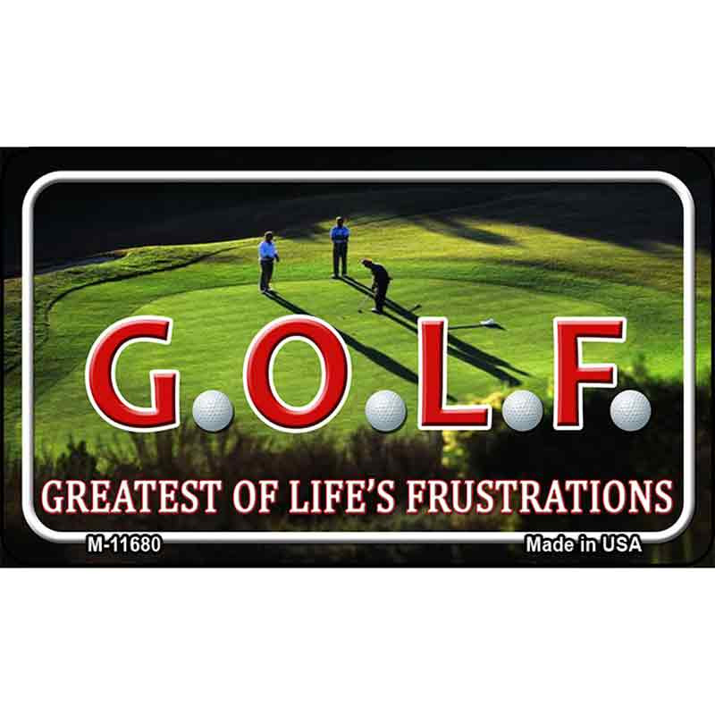 M-11680 G.O.L.F. Novelty Metal Magnet
