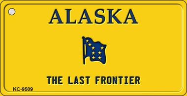 KC-9509 Alaska Background Novelty Key Chain - 1.5 x 3 in.