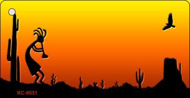 KC-9531 Kokopelli Blank Scenic Background Novelty Key Chain - 1.5 x 3 in.