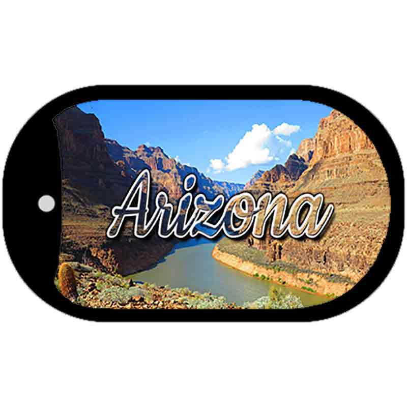 Picture of Smart Blonde DT-11585 1 x 2 in. Arizona Canyon Novelty Rectangle Metal Dog Tag Necklace