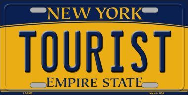 Picture of Smart Blonde LP-8995 Tourist New York Background Novelty Metal Novelty License Plate - 6 x 12 in.