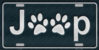 Picture of Smart Blonde LP-8807 Jeep Novelty Metal License Plate - 6 x 12 in.