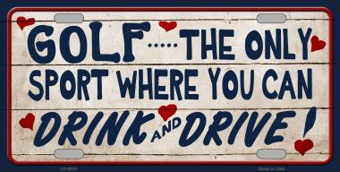 Picture of Smart Blonde LP-8810 Drink & Drive Novelty Metal License Plate - 6 x 12 in.