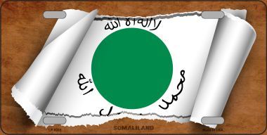 LP-9285 Somaliland Flag Scroll Novelty Metal License Plate - 6 x 12 in.
