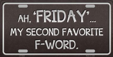 LP-9620 Friday Novelty Metal License Plate - 6 x 12 in.