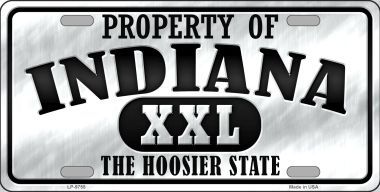 Picture of Smart Blonde LP-9755 Property Of Indiana Novelty Metal License Plate - 6 x 12 in.