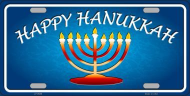 Picture of Smart Blonde LP-9689 Hanukkah Novelty Metal License Plate - 6 x 12 in.