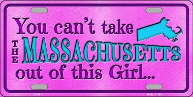 Picture of Smart Blonde LP-9812 Massachusetts Girl Novelty Metal License Plate - 6 x 12 in.