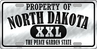 Picture of Smart Blonde LP-9775 Property Of North Dakota Novelty Metal License Plate - 6 x 12 in.
