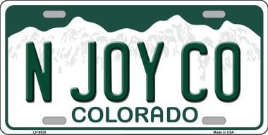 LP-9935 N Joy CO Colorado Background Novelty Metal License Plate - 6 x 12 in -  Smart Blonde