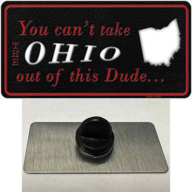 PIN-LP-11289 1.5 x 0.75 in. Ohio Dude Novelty Rectangle Metal Hat Pin