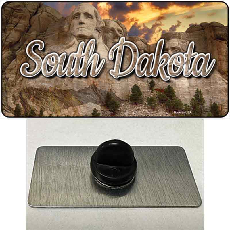 PIN-LP-11630 1.5 x 0.75 in. South Dakota Mt Rushmore State Novelty Rectangle Metal Hat Pin