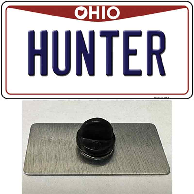 PIN-LP-10095 1.5 x 0.75 in. Hunter Ohio Novelty Rectangle Metal Hat Pin